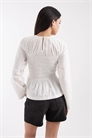 Топ с длинными рукавами и сборками артикул 154841110