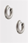 Универсальные повседневные серьги-кольца матового серебра артикул 155228214