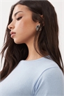 Топ с трикотажными рукавами 3/4 артикул 155844632