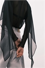Блузка из прозрачной ткани с шифоновым шарфом артикул 154231693