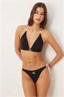 Бикини с завязками по бокам и логотипом артикул 154161388
