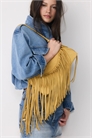 Сумка через плечо с длинной бахромой артикул 156511974