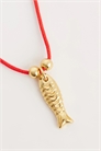 Колье с подвеской в виде рыбки на шнурке артикул 151336966