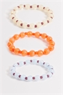 Набор из 3 браслетов с бусинами артикул 154889975
