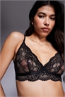 Сексуальный бюстгальтер-бралетт из кружева без наполнителя артикул 148635396