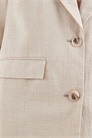Блейзер с короткими рукавами, скроенный по фигуре, с эффектом льна co-ord артикул 154694272