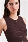 Жилет из ткани «сирсакер» co-ord артикул 155220733