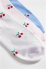 Набор из 3 пар носочков до щиколотки с вишневым рисунком артикул 155474372