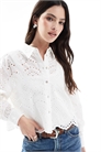 Рубашка с ажурной отделкой артикул 140196367