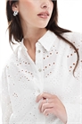 Рубашка с ажурной отделкой артикул 140196367