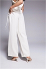 Брюки из льна с завязками на талии co-ord артикул 143377574