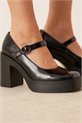 Туфли на высоком каблуке с платформой «Песо» и широкой колодкой артикул 144643618