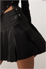 Мини-юбка с плиссировкой и застежкой-пряжкой артикул 139343140