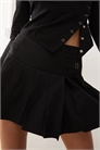 Мини-юбка с плиссировкой и застежкой-пряжкой артикул 139343140