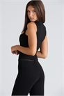 Черный корсет-топ с балконетной линией артикул 151561079