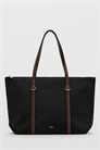 Классическая сумка-тоут с контрастными ручками артикул 154312092