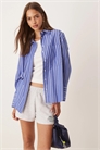 Рубашка из поплина в полоску артикул 149593283