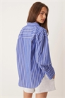 Рубашка из поплина в полоску артикул 149593283