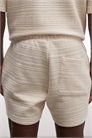 Короткие шорты с тонкой текстурой в виде сетки артикул 156270317