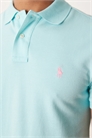 Поло с логотипом, приталенный крой, из пике артикул 154008378