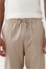 Укороченные брюки из смешанного льна артикул 153807670