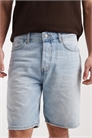 Джинсовые шорты прямого кроя артикул 155394881