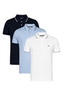 Набор из 3 хлопковых поло с коротким рукавом из ткани пике артикул 155974598