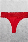 Стринги-танга с логотипом из кружева, набор из 3 штук артикул 154160915