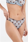 Бразильские трусики Astrid из прозрачной сетки в горошек артикул 153840403