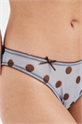 Бразильские трусики Astrid из прозрачной сетки в горошек артикул 153840403