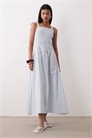 Пляжное платье-макси с завязками на талии и сборками от Esmee артикул 153329392