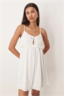 Пляжное мини-платье Esmee с завязками спереди и бретелями артикул 153329369