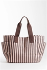 Сумка-тоут из полосатой парусины с множеством карманов артикул 154746805