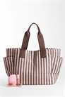 Сумка-тоут из полосатой парусины с множеством карманов артикул 154746805