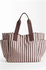 Сумка-тоут из полосатой парусины с множеством карманов артикул 154746805