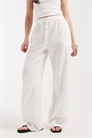 Брюки из льна с широкими брючинами артикул 155969176