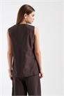Жилет без рукавов с зауженной талией и золотыми пуговицами co-ord артикул 154837143