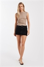 Топ с асимметричной фактурной отделкой и сборками на талии co-ord артикул 152384139
