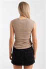 Топ с асимметричной фактурной отделкой и сборками на талии co-ord артикул 152384139