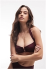Бюстгальтер-бикини с ребристой вставкой и металлической косточкой от Fuller Bust Rory артикул 153747419