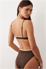 Бикини-трусики Whitney Whip Azores с высокой талией и высоким вырезом, украшенные отстрочкой артикул 153282387