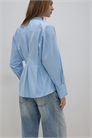 Рубашка из поплина со складками артикул 156514011