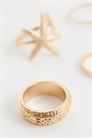 Многоярусные кольца с украшением в виде морской звезды артикул 154328074