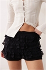 Микрошорты с многослойными оборками артикул 151217964