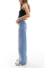Джинсы Madison с высокой талией и широкими брючинами артикул 142430245