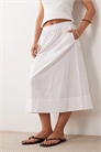 Юбка средней длины из поплина артикул 153836911