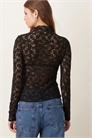 Топ с высоким воротником из кружева артикул 151864684