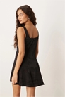 Мини-платье с квадратным вырезом из жаккарда артикул 149291906