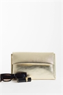 Клатч-конверт с перекрестным ремнем и съемным цепочным ремешком артикул 154640087