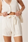 Шорты из смешанного льна с завязкой на талии co-ord артикул 140292102